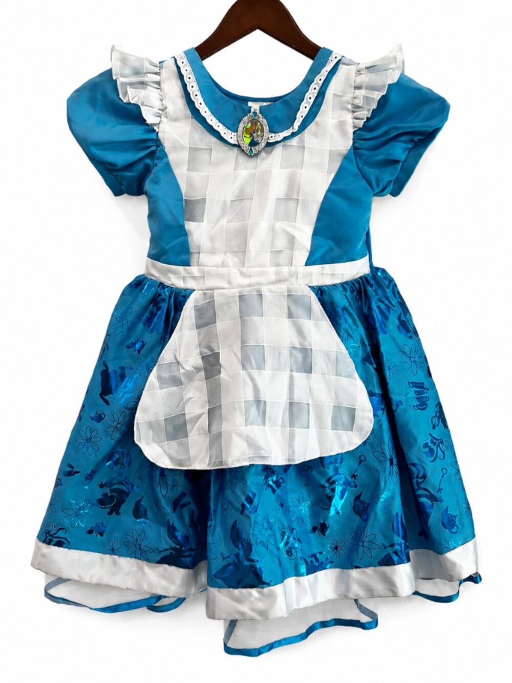 Disney Store Alice in Wonderland Kids Girls Costume Dress Halloween Size 7/8